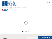 Tablet Screenshot of liguedh.be